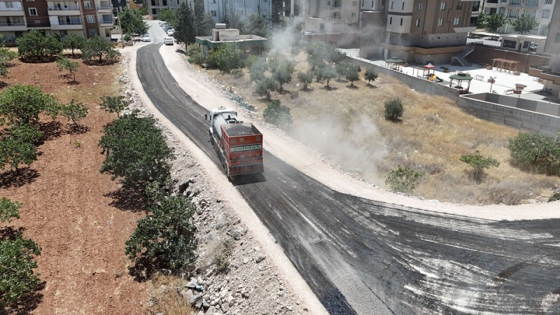 Karaköprü Atakent Mahallesinde Yeni Yol Çalışmaları Sürüyor