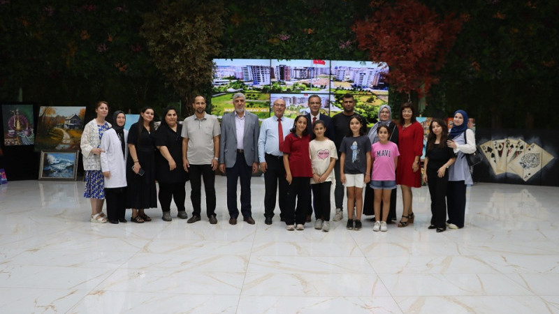 Karaköprü'de Kursiyerlerin Eserleri Sanatseverlerle Buluştu