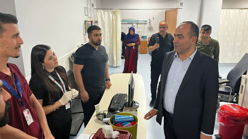 İl Sağlık Müdürü Berk’ten Şanlıurfa Eğitim ve Araştırma Hastanesi’ne Gece Denetimi