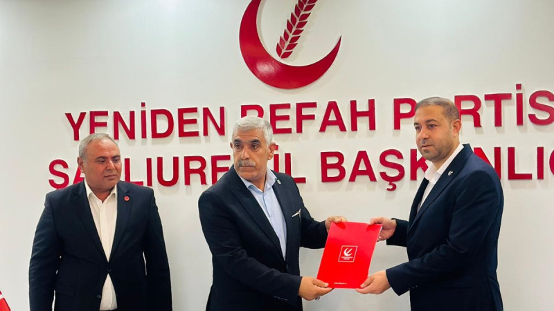 Yeniden Refah Partisi Akçakale İlçe Başkanlığı'na Mehmet Özal, Getirildi