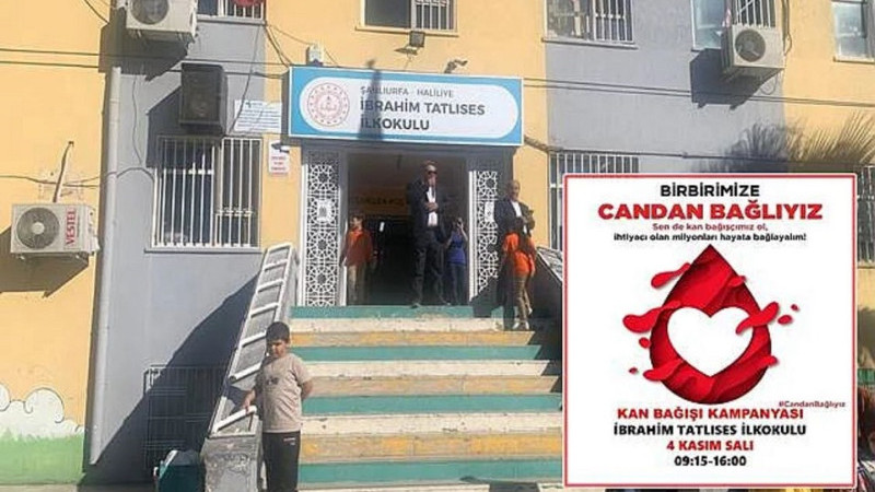 İbrahim Tatlıses İlkokulu'nda Kan Bağışı Kampanyası Gerçekleştirilecek