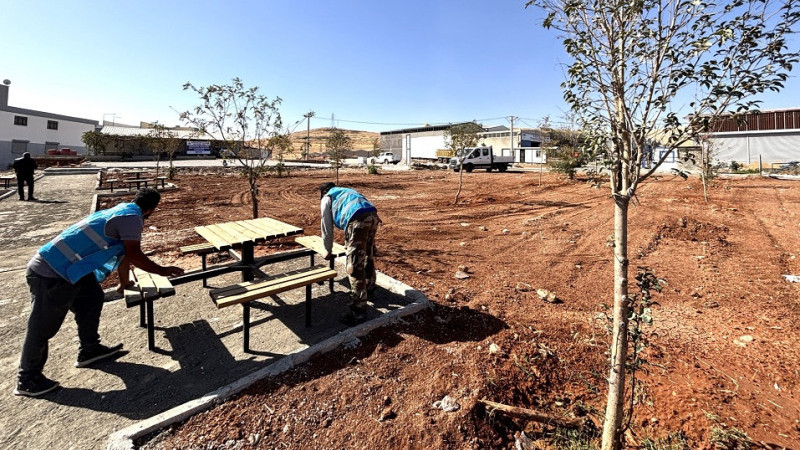 Eyyübiye'de Ayakkabıcılar Sitesi Parkı Tamamlanıyor