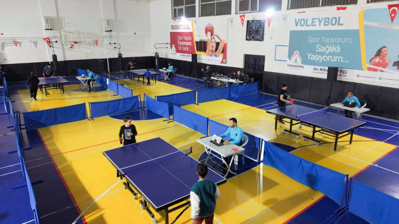Karaköprü'de Masa Tenisi Turnuvası Başladı