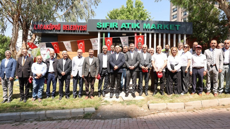 Karaköprü'de Sıfır Atık Marketler Düzenlenen Törenle Hizmete Açıldı