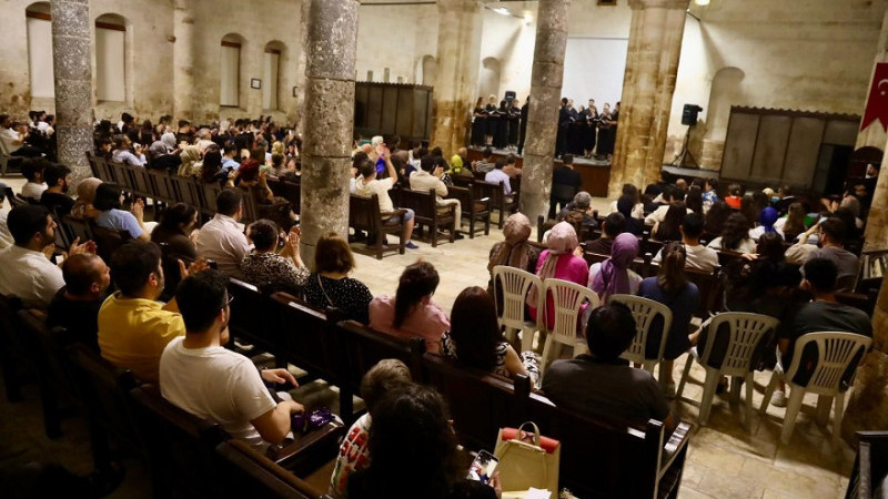 Müzik Şehri Şanlıurfa'da Vox Humanis Çoksesli Korosu Konser Verdi