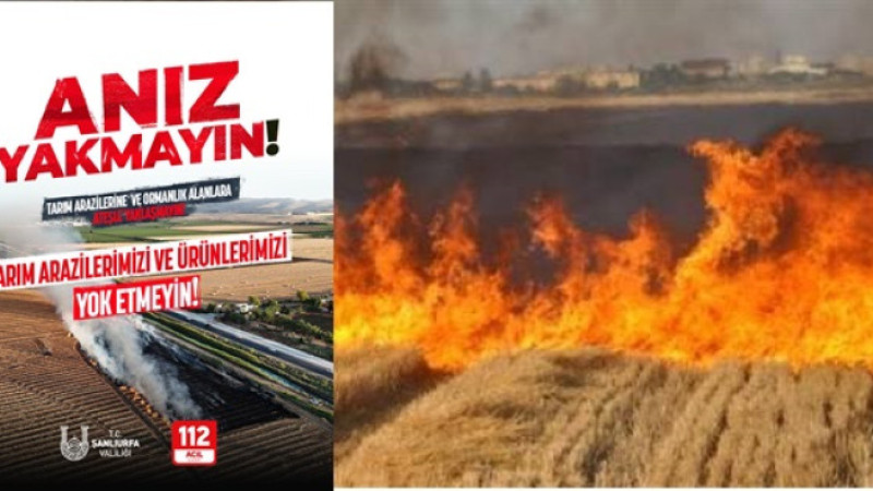 Vali Şıldak’tan Anız Yangınlarına Karşı Seferberlik