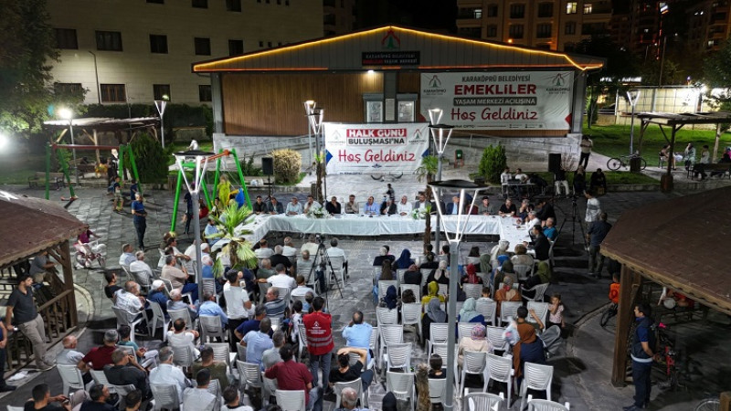 Karaköprü'de Halk Buluşmaları Sürüyor