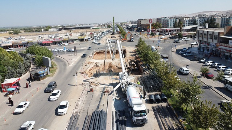 Eyyübiye Köprülü Kavşak Projesi’nde Çalışmalar Sürüyor